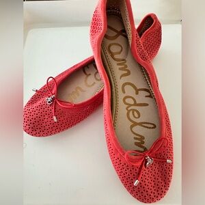 Sam Edelman Felicia 2 Flat Havana Suede Slip-On Ballet Flats Women's 9.5 EUC